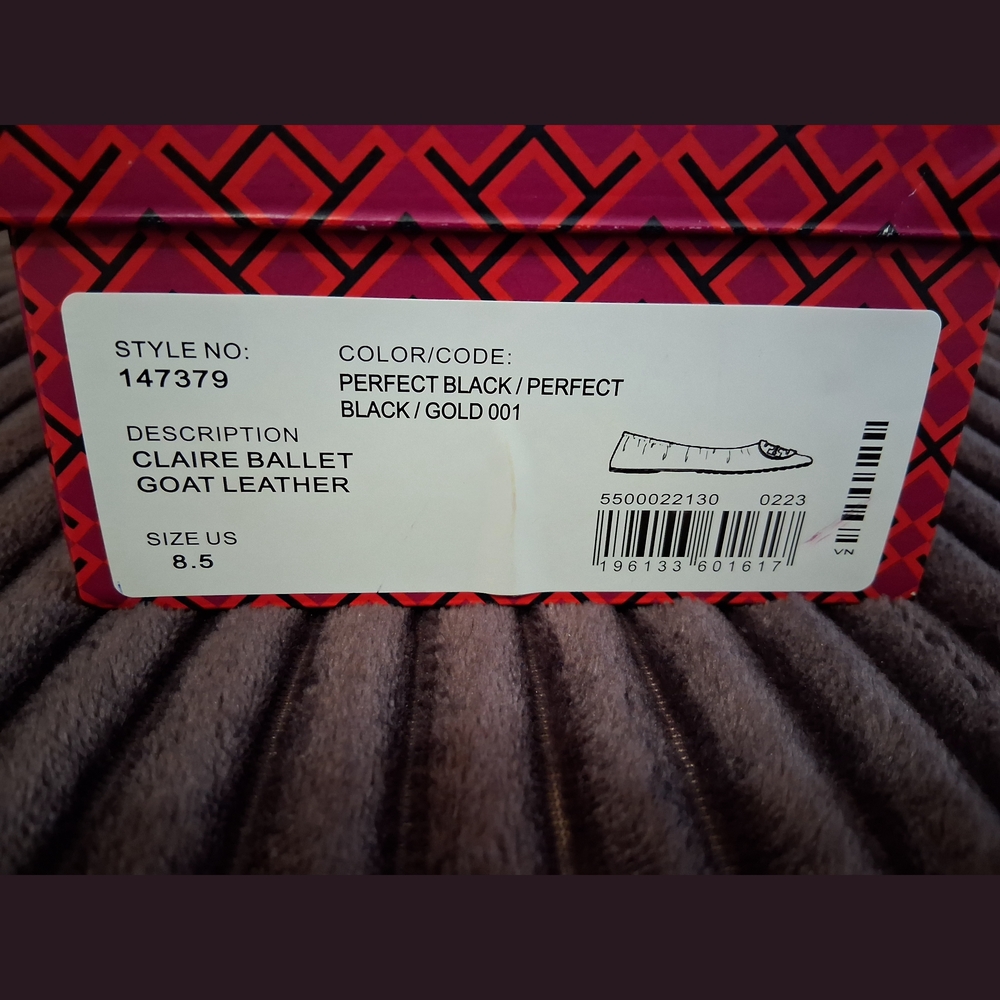 Tory Burch Black Ballet Flats - Picture 5 of 9